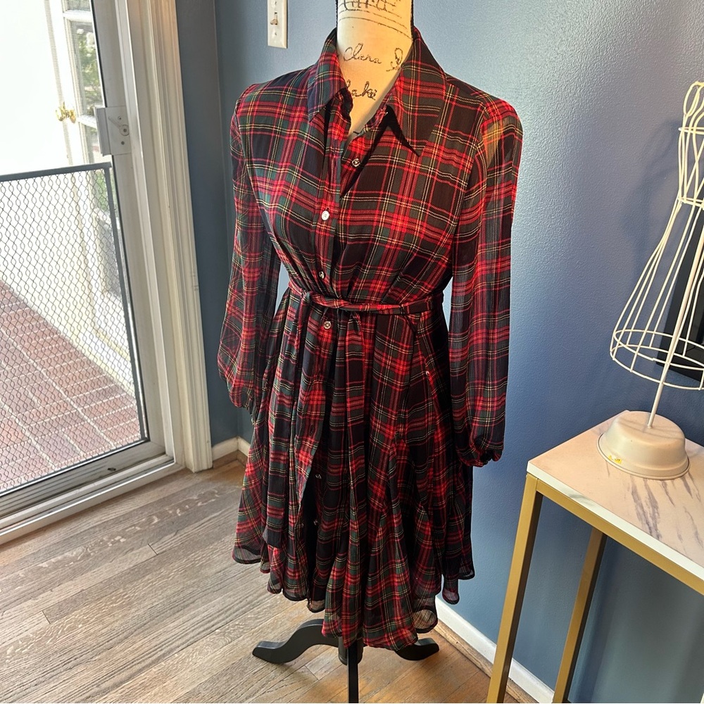 Tommy Hilfigure| plaid shirt dress - Picture 2 of 13